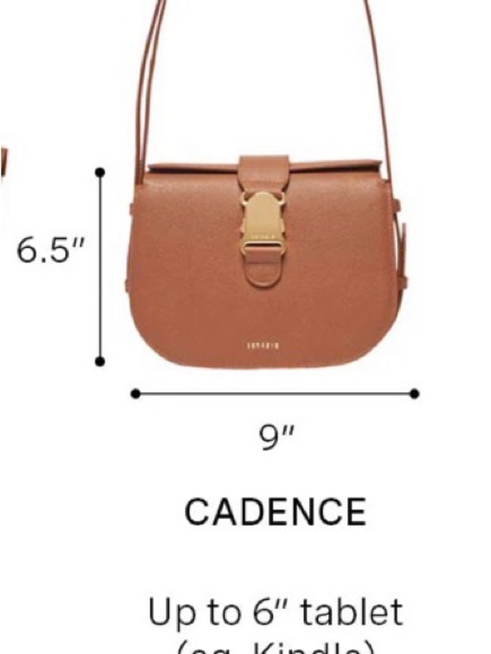 Senreve Cadence crossbody pebbled Viva Magenta - Picture 12 of 12